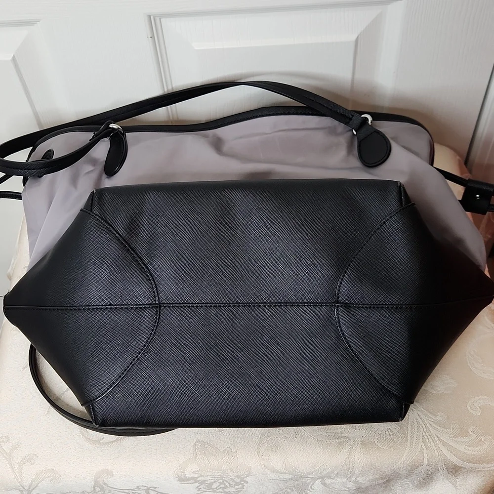 Radley London Dane Park medium tote open top nylon gray and black - Picture 12 of 16